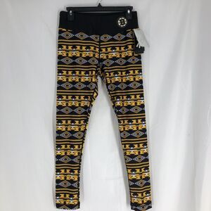 Klew NHL Boston Bruins Leggings Team Name Logo Medium